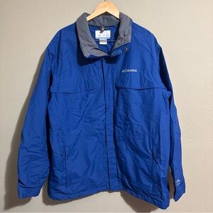 Columbia Men's Interchange Jacket Blue Size Large XL Outer Jacket Only